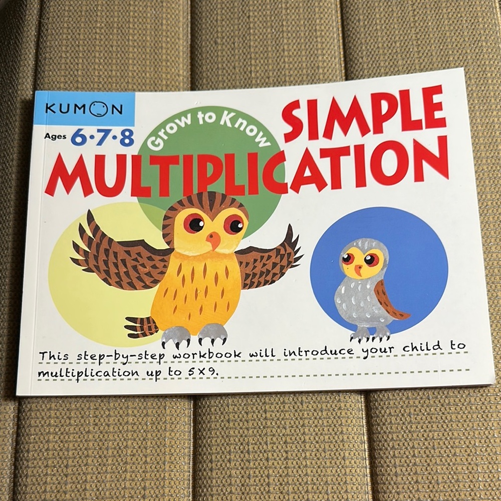👁️4/$10👁️ Math. Multiplication workbook. Parent homeschooling